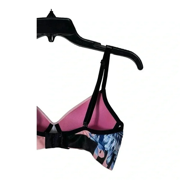 1813. PINK BY VICTORIA’S SECRET COOL & COMFY WIRELESS BRA TROPICAL PRINT SIZE SM - Picture 6 of 7